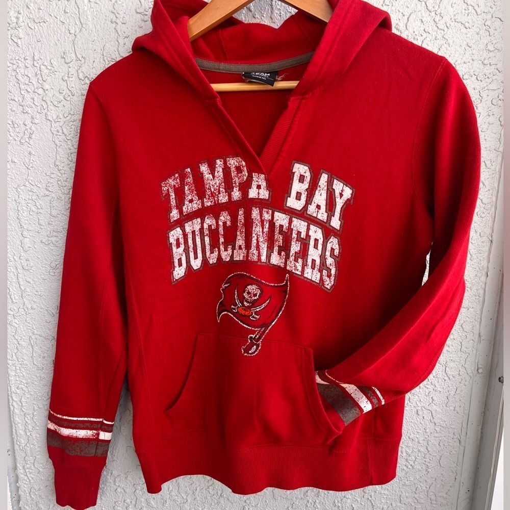 NFL Team Apparel Tampa Bay Buccaneers Red Hoodie | Juniors Size 12
